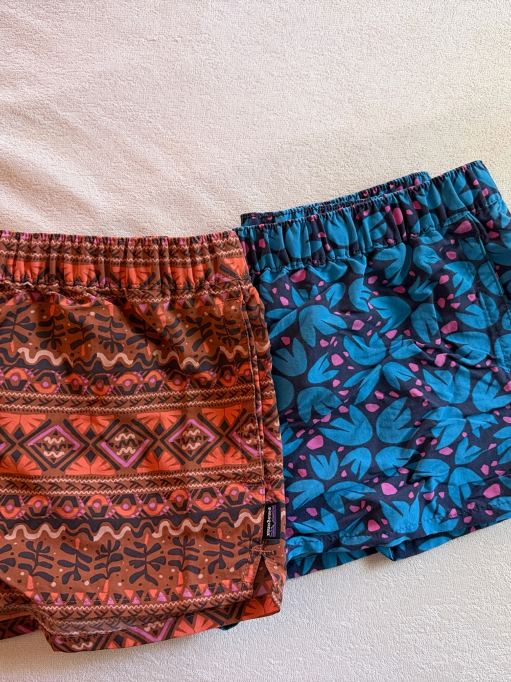 Patagonia shorts (both pairs)